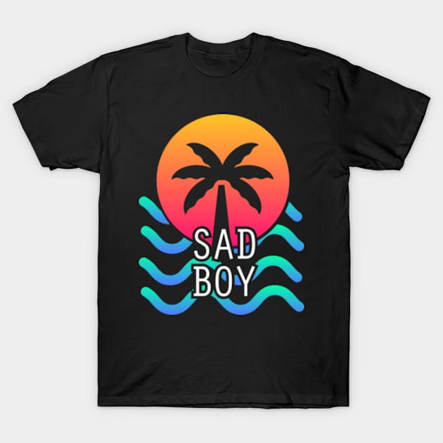 SADBOY - Aesthetic Vaporwave Vibes T-Shirt by Wizardmode